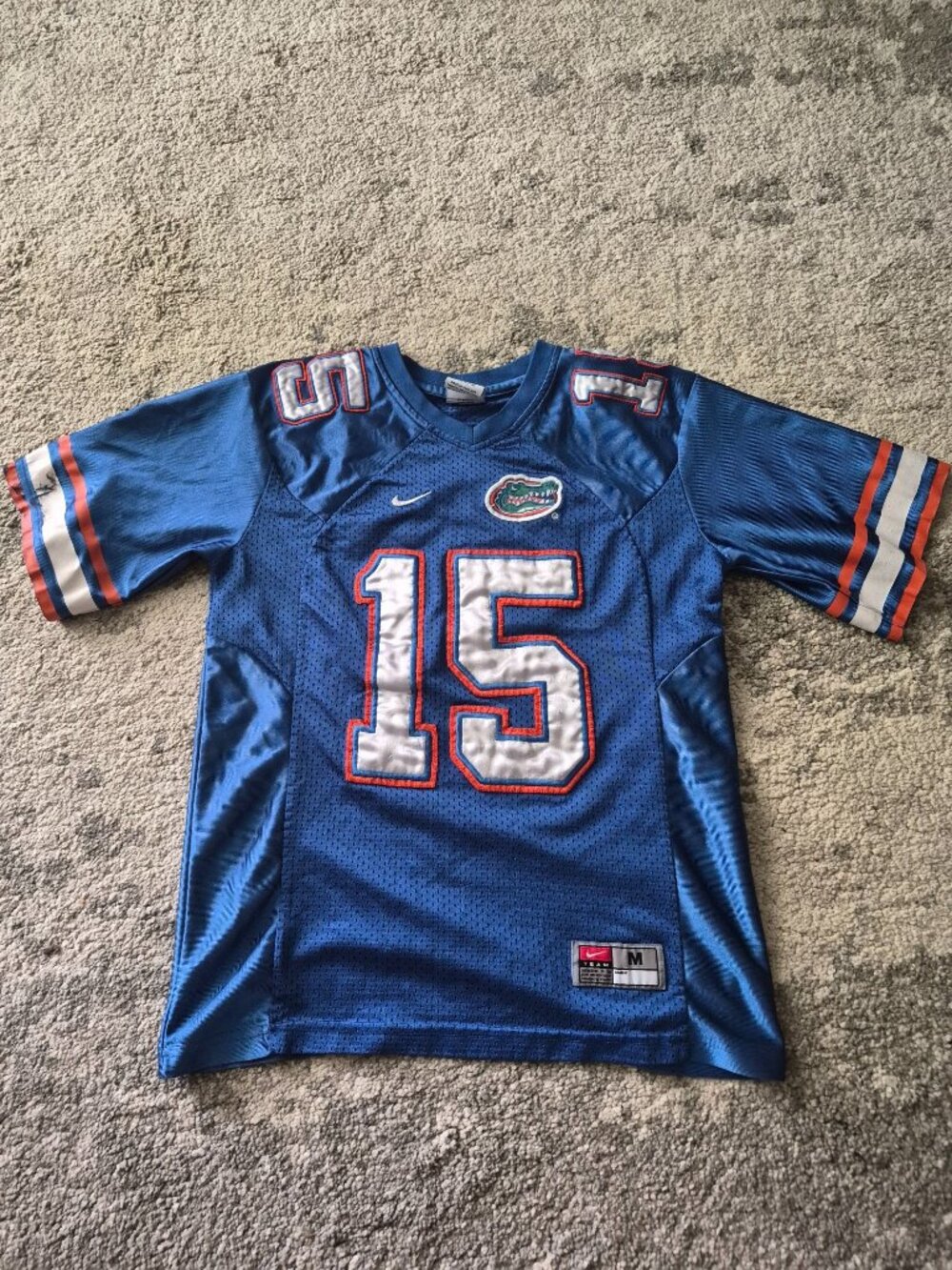 Nike Florida Gators Medium Blue 15 Tim Tebow NFL College Football Game Jersey